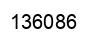Number 136086 black image