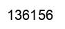 Number 136156 black image