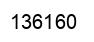 Number 136160 black image