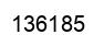 Number 136185 black image