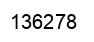 Number 136278 black image