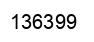 Number 136399 black image