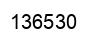 Number 136530 black image