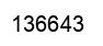 Número 136643 imagen negro