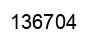 Number 136704 black image