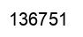 Number 136751 black image