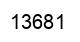 Number 13681 black image