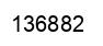 Number 136882 black image