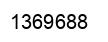 Number 1369688 black image