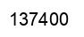 Número 137400 imagen negro