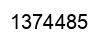Number 1374485 black image