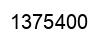 Number 1375400 black image