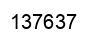 Number 137637 black image