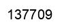 Number 137709 black image