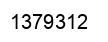 Number 1379312 black image