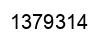 Number 1379314 black image