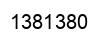Number 1381380 black image