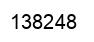 Number 138248 black image