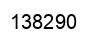 Number 138290 black image