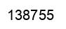 Number 138755 black image