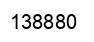 Número 138880 imagen negro