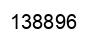 Número 138896 imagen negro