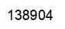 Number 138904 black image
