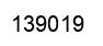 Number 139019 black image