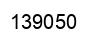 Number 139050 black image