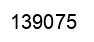 Number 139075 black image