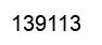 Number 139113 black image