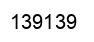 Number 139139 black image