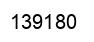Number 139180 black image