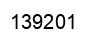 Number 139201 black image