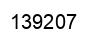 Number 139207 black image