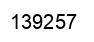Number 139257 black image