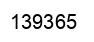 Number 139365 black image