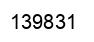 Number 139831 black image
