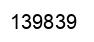 Number 139839 black image