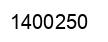 Number 1400250 black image
