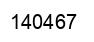 Number 140467 black image