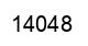 Number 14048 black image