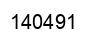 Number 140491 black image