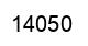 Number 14050 black image