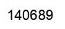 Number 140689 black image