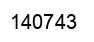 Number 140743 black image