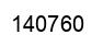 Number 140760 black image
