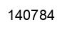 Number 140784 black image
