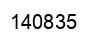 Number 140835 black image