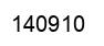 Number 140910 black image